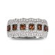 Crystal Ring Vanilla Titanium steel